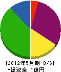 小倉電工社 貸借対照表 2012年5月期