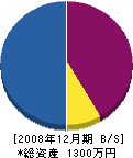 山本造園 貸借対照表 2008年12月期