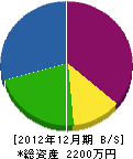 平松園 貸借対照表 2012年12月期