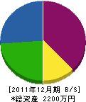 平松園 貸借対照表 2011年12月期