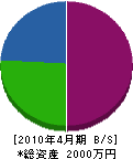 坂本造園緑花 貸借対照表 2010年4月期