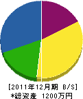 西嶋造園 貸借対照表 2011年12月期 西嶋造園 貸借対照表 2011年12月期