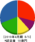 松井建設 貸借対照表 2010年4月期