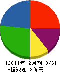小林工務店 貸借対照表 2011年12月期