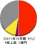 亀澤電気 損益計算書 2011年10月期