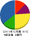 新潟道路 貸借対照表 2011年12月期
