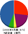 飯嶋 貸借対照表 2008年9月期