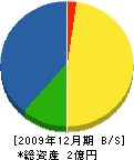 中川工務店 貸借対照表 2009年12月期