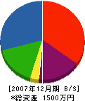 藤村管工 貸借対照表 2007年12月期