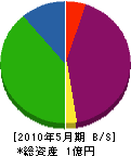 友松産業 貸借対照表 2010年5月期