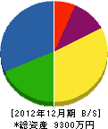 亀岡労働建設（企） 貸借対照表 2012年12月期