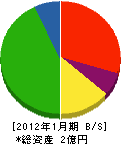 山岡産業 貸借対照表 2012年1月期