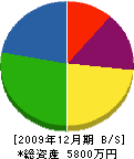 高田建設工業 貸借対照表 2009年12月期