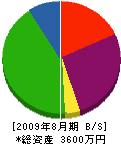 神田工業 貸借対照表 2009年8月期