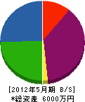 廣江ポンプ店 貸借対照表 2012年5月期