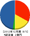 永谷鉄工 貸借対照表 2012年12月期