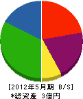 横山リビング 貸借対照表 2012年5月期