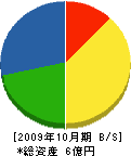 波崎建設 貸借対照表 2009年10月期