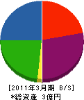 日電商会 貸借対照表 2011年3月期