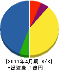 近畿海洋 貸借対照表 2011年4月期