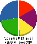 青木商事 貸借対照表 2011年3月期