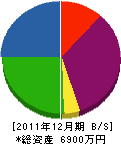 植虎造園 貸借対照表 2011年12月期 植虎造園 貸借対照表 2011年12月期