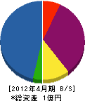 近藤水道 貸借対照表 2012年4月期