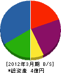 松岡製作所 貸借対照表 2012年3月期