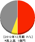 松山組 損益計算書 2012年12月期