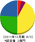 永井工務店 貸借対照表 2011年12月期