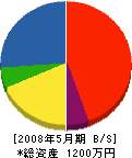須藤土木 貸借対照表 2008年5月期