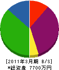 昭和電気設備 貸借対照表 2011年3月期