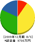 徳島建設 貸借対照表 2009年12月期