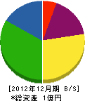 東日本電化 貸借対照表 2012年12月期