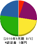須田建設工業 貸借対照表 2010年9月期