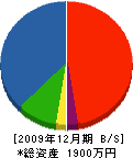 寺沢水道 貸借対照表 2009年12月期