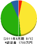 石澤工務店 貸借対照表 2011年4月期
