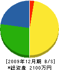 笹山工業 貸借対照表 2009年12月期