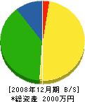 岡村工務店 貸借対照表 2008年12月期