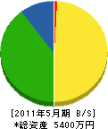 藤本土木 貸借対照表 2011年5月期