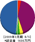 石塚設備 貸借対照表 2009年3月期