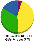 中島設備 貸借対照表 2007年12月期
