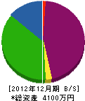 ひし井建設 貸借対照表 2012年12月期