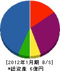 長岡鉄筋コンクリート 貸借対照表 2012年1月期
