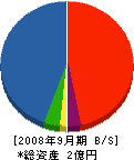 戸村工務店 貸借対照表 2008年9月期
