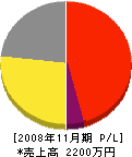 河津電気 損益計算書 2008年11月期