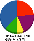 ヤマソウ 貸借対照表 2011年9月期