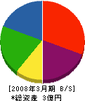 吉田建設 貸借対照表 2008年3月期