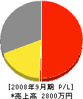 琉創造園 損益計算書 2008年9月期