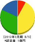 日本ヒーティングサービス 貸借対照表 2012年3月期